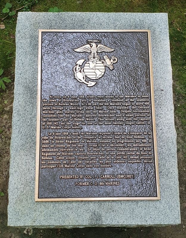Belleau Wood USMC Interpretive Panel #2 Marker image. Click for full size.