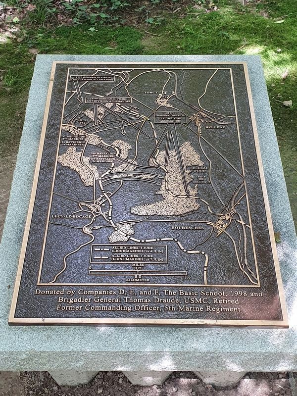 Belleau Wood USMC Operations Map Marker image. Click for full size.