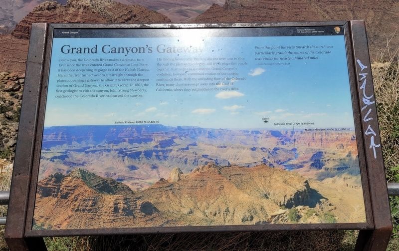 Grand Canyon's Gateway Marker image. Click for full size.