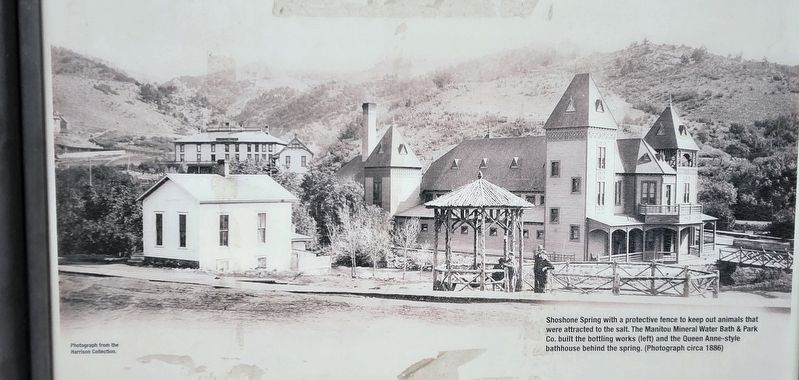 Shoshone Spring from 1886 image. Click for full size.