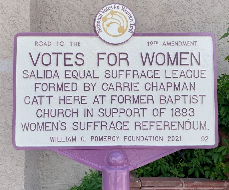 Votes for Women Marker image. Click for full size.