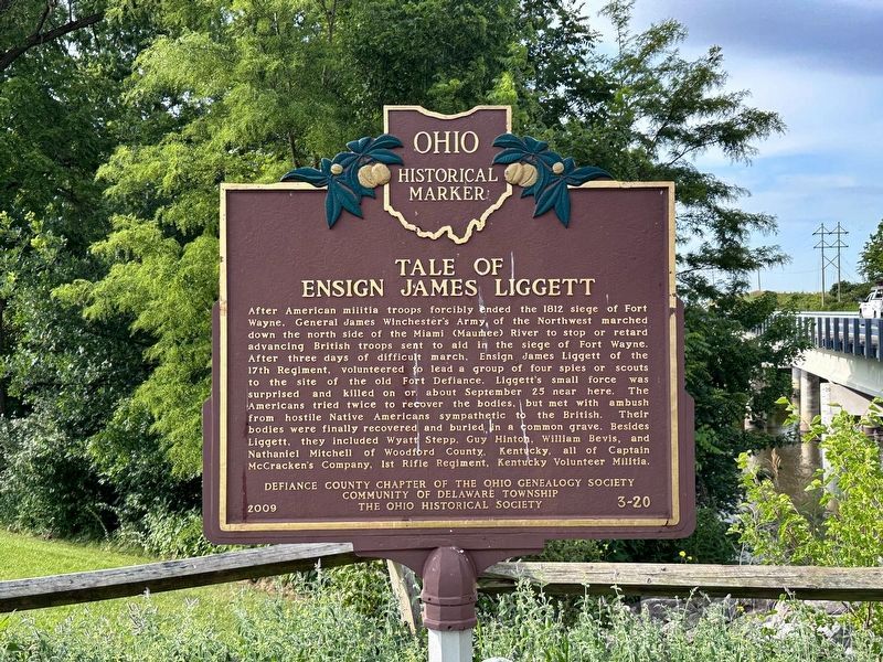 Tale of Ensign James Liggett / Major Adam Charles Muir, 41st Regiment of Foot Marker image. Click for full size.
