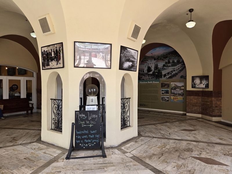 Spa Building Lobby with Soda Spring Enclosure image. Click for full size.