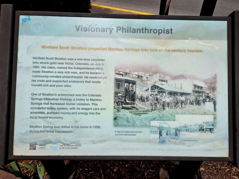 Visionary Philanthropist Marker. Click for full size. Visionary Philanthropist Marker image. Click for full size.