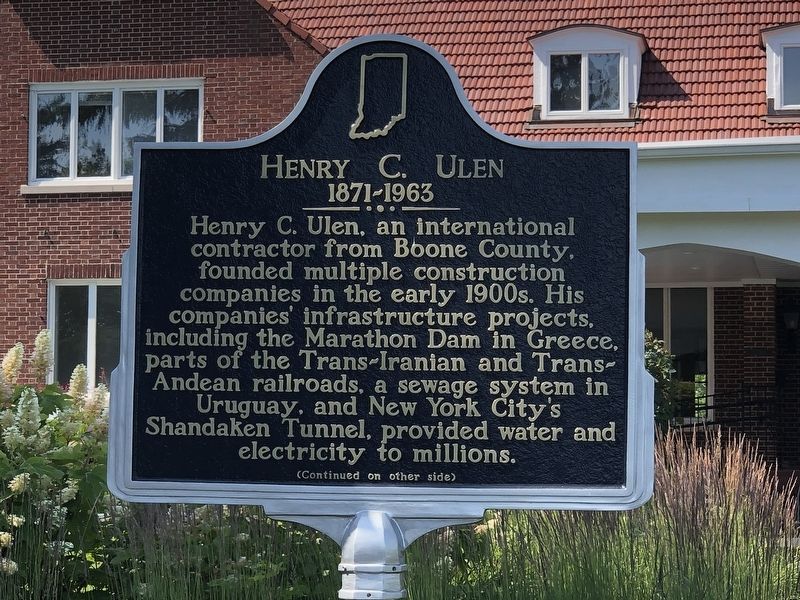 Henry C. Ulen Marker, Side One. Click for full size. Henry C. Ulen Marker, Side One image. Click for full size.