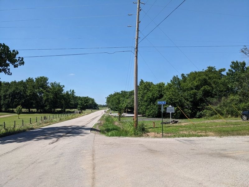 Marker as seen from Dripping Springs Road and Beverly Hills Drive looking north image. Click for full size.