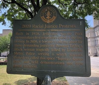 2020 Racial Justice Protests Marker, Side One image. Click for full size.