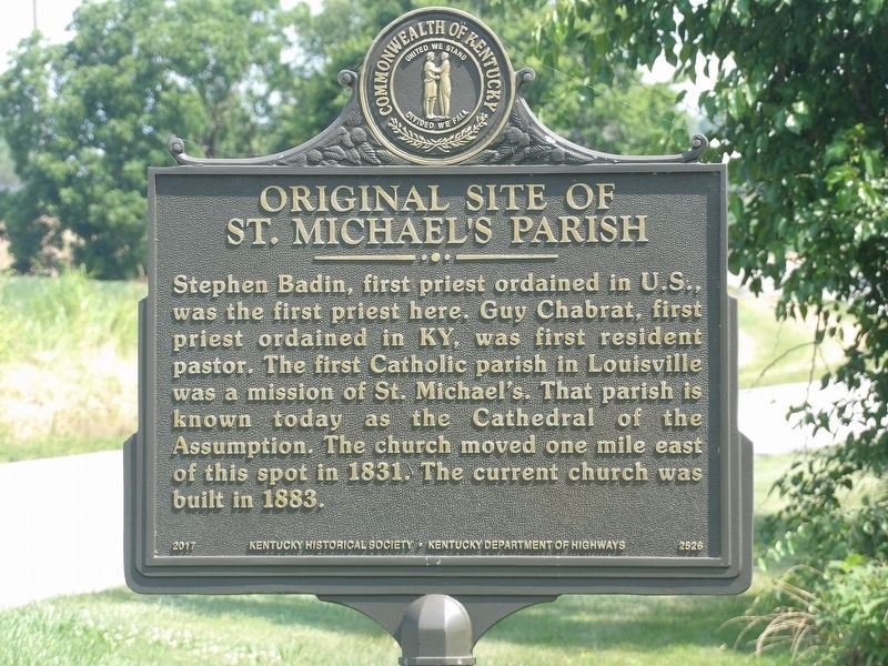 Original Site of St. Michael's Parish Marker image. Click for full size.