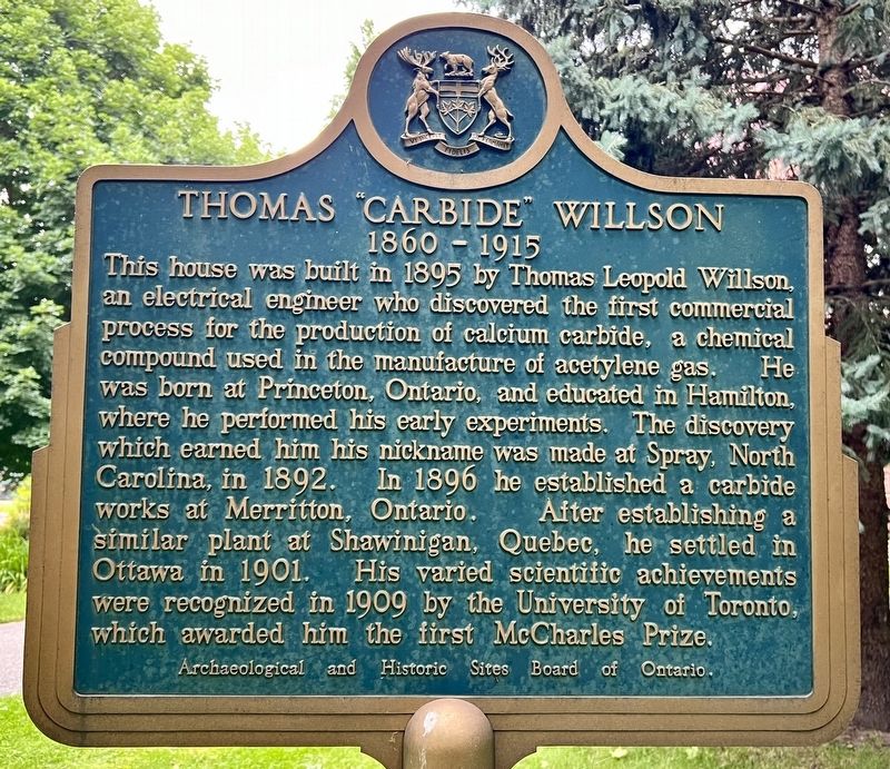 Thomas �Carbide� Willson Marker image. Click for full size.