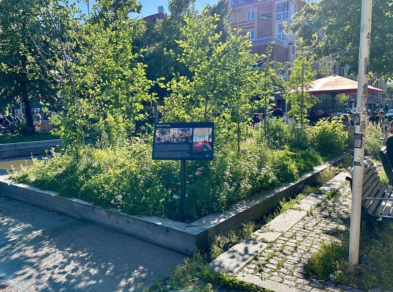 Oslo Pride Marker - wide view. Click for full size. Oslo Pride Marker - wide view image. Click for full size.