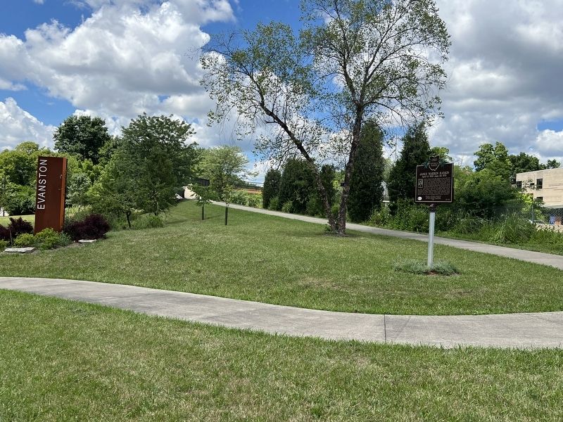 Marker in the Duck Creek Prarie park. Click for full size. Marker in the Duck Creek Prarie park image. Click for full size.