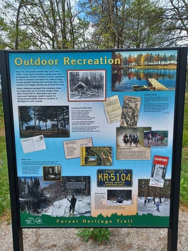 Outdoor Recreation Marker. Click for full size. Outdoor Recreation Marker image. Click for full size.