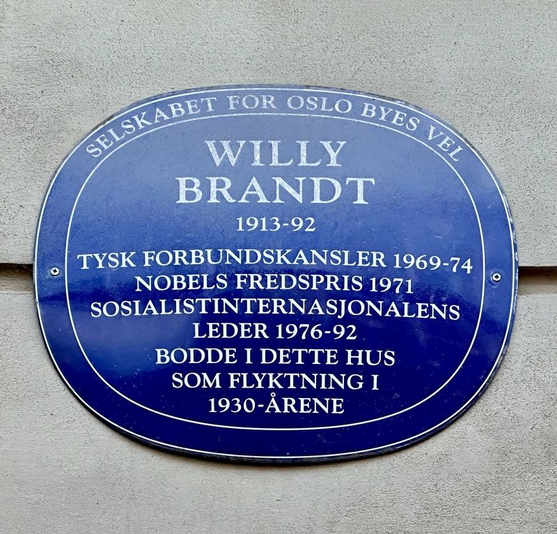 Willy Brandt Marker. Click for full size. Willy Brandt Marker image. Click for full size.