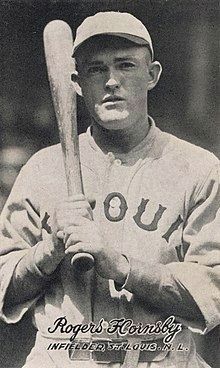 Rogers Hornsby. Click for full size. Rogers Hornsby image. Click for full size.