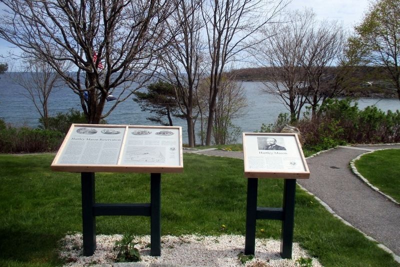 Hartley Mason Reservation wayside image. Click for full size.
