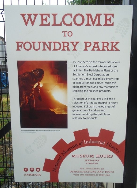 Welcome to Foundry Park Marker image. Click for full size.
