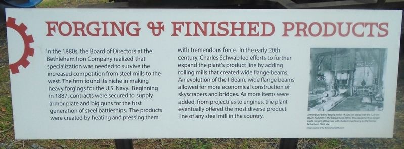 Forging & Finished Products Marker. Click for full size. Forging & Finished Products Marker image. Click for full size.