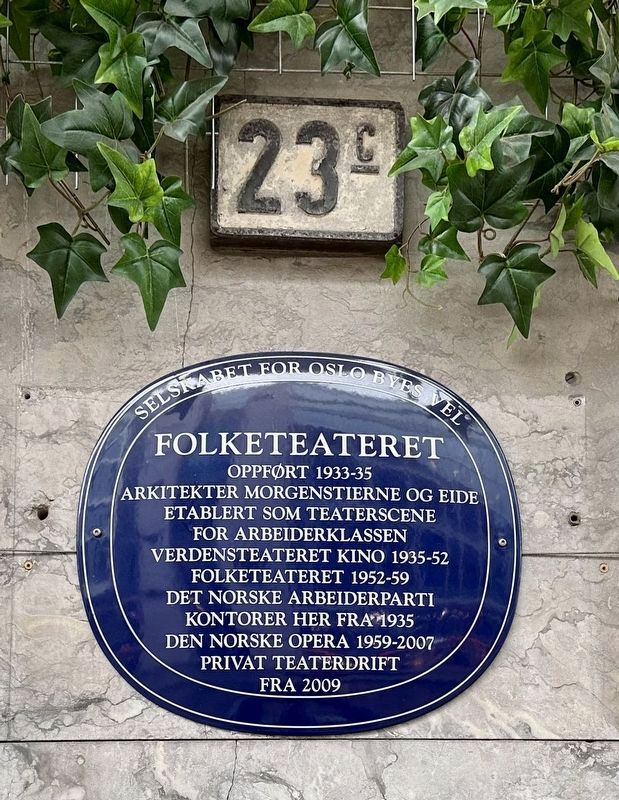 Folketeateret Marker image. Click for full size.
