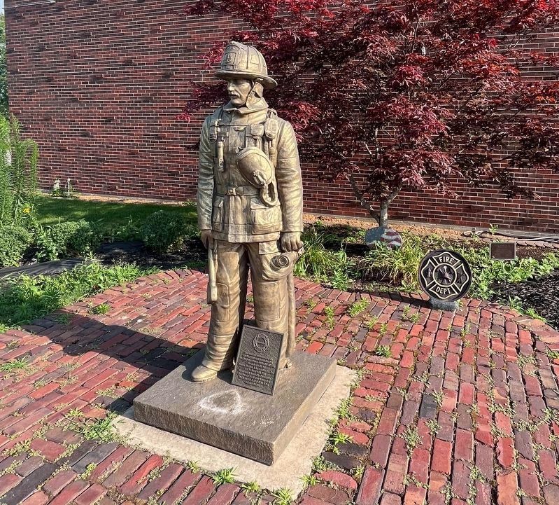 Bensenville Fire Prevention District 9/11 Memorial. Click for full size. Bensenville Fire Prevention District 9/11 Memorial image. Click for full size.