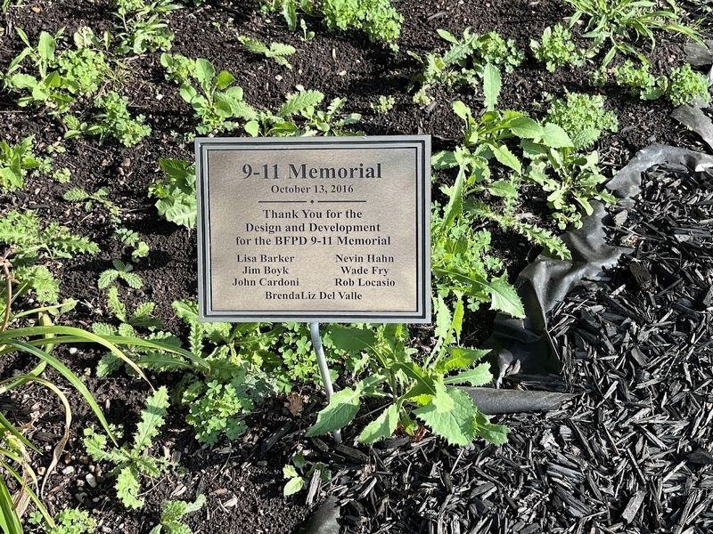 Bensenville Fire Prevention District 9/11 Memorial dedication plaque. Click for full size. Bensenville Fire Prevention District 9/11 Memorial dedication plaque image. Click for full size.