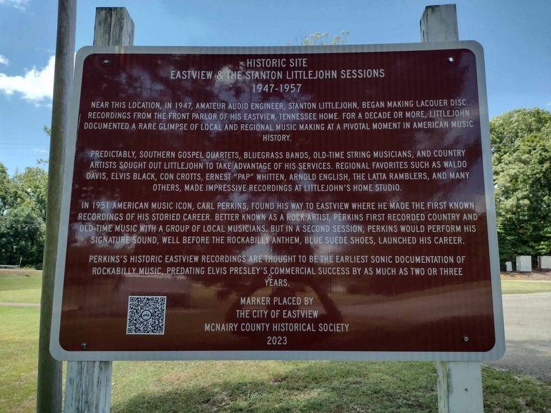 Eastview and the Stanton Littlejohn Sessions Marker. Click for full size. Eastview and the Stanton Littlejohn Sessions Marker image. Click for full size.