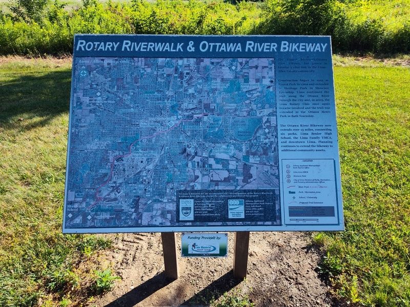 Rotary Riverwalk & Ottawa River Bikeway Marker. Click for full size. Rotary Riverwalk & Ottawa River Bikeway Marker image. Click for full size.