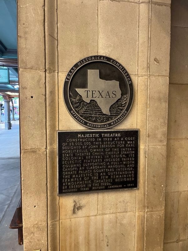 Majestic Theatre Marker image. Click for full size.
