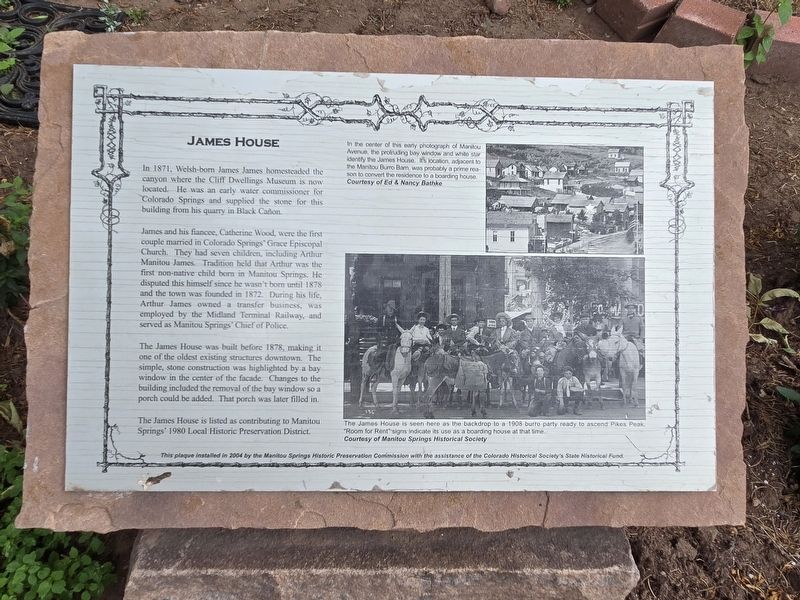 James House Marker. Click for full size. James House Marker image. Click for full size.