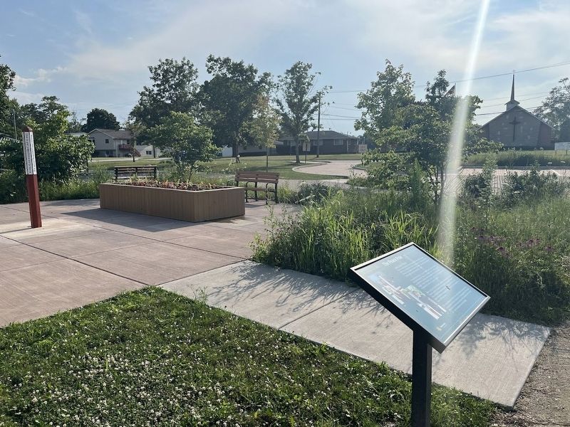 The Peace Pole and marker. Click for full size. The Peace Pole and marker image. Click for full size.
