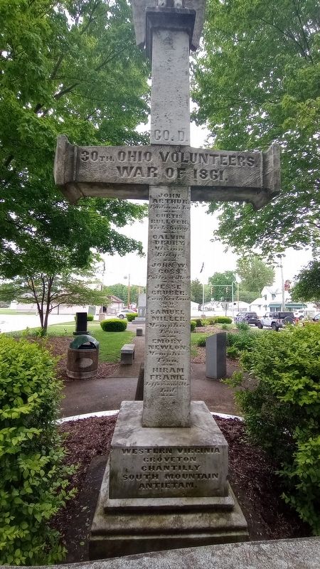 Co. D. 30th Ohio Volunteers Marker image. Click for full size.