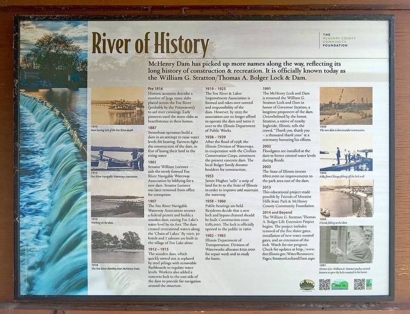 River of History Marker. Click for full size. River of History Marker image. Click for full size.