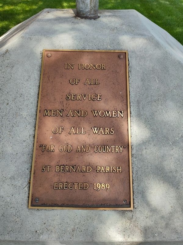 St. Bernard Parish Veterans Memorial Marker image. Click for full size.