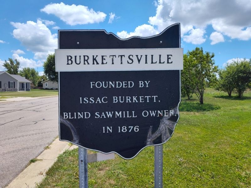 Burkettsville Marker. Click for full size. Burkettsville Marker image. Click for full size.