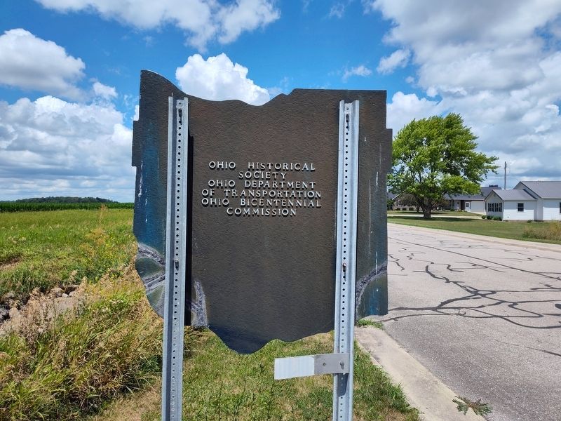 Burkettsville Marker. Click for full size. Burkettsville Marker image. Click for full size.