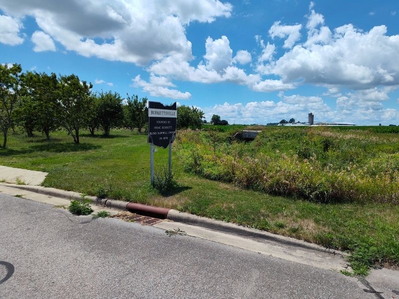 Burkettsville Marker. Click for full size. Burkettsville Marker image. Click for full size.