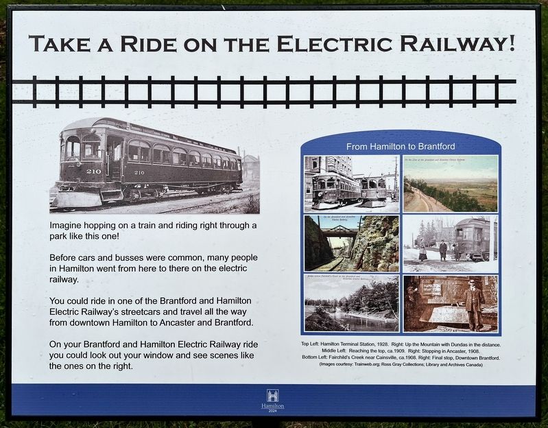 Take a Ride on the Electric Railroad! Marker image. Click for full size.