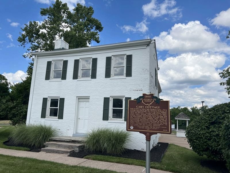 Cary Cottage and Marker image. Click for full size.