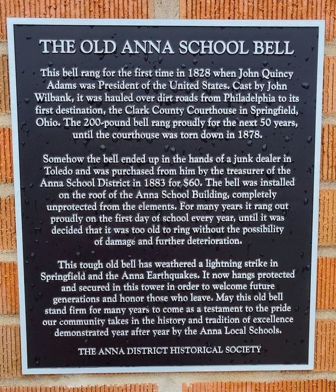 The Old Anna School Bell Marker. Click for full size. The Old Anna School Bell Marker image. Click for full size.