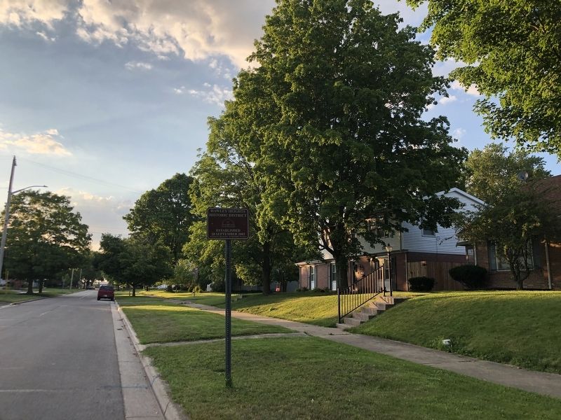 Hawley Heights Historic District Marker. Click for full size. Hawley Heights Historic District Marker image. Click for full size.
