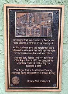 Sugar Bowl Marker. Click for full size. Sugar Bowl Marker image. Click for full size.