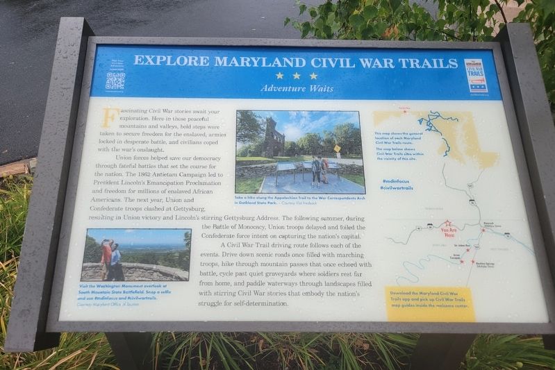 Explore Maryland Civil War Trails Marker. Click for full size. Explore Maryland Civil War Trails Marker image. Click for full size.