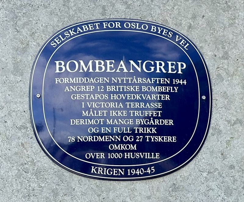 Bombeangrep / Bomb Attack Marker. Click for full size. Bombeangrep / Bomb Attack Marker image. Click for full size.