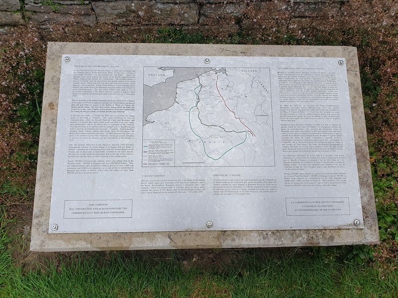 ‘Y’ Ravine Cemetery Marker. Click for full size. ‘Y’ Ravine Cemetery Marker image. Click for full size.