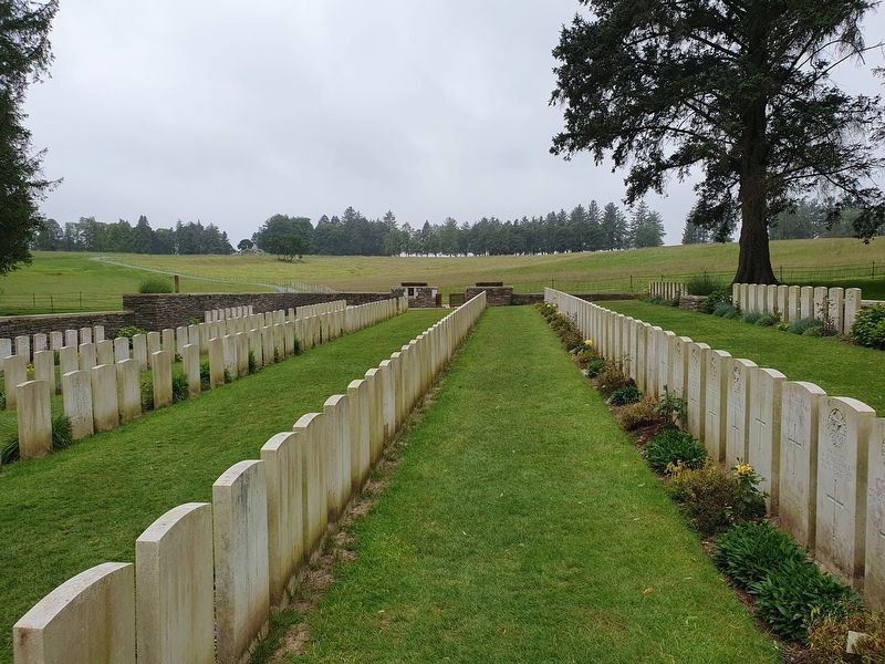 A view from the ‘Y’ Ravine Cemetery. Click for full size. A view from the ‘Y’ Ravine Cemetery image. Click for full size.