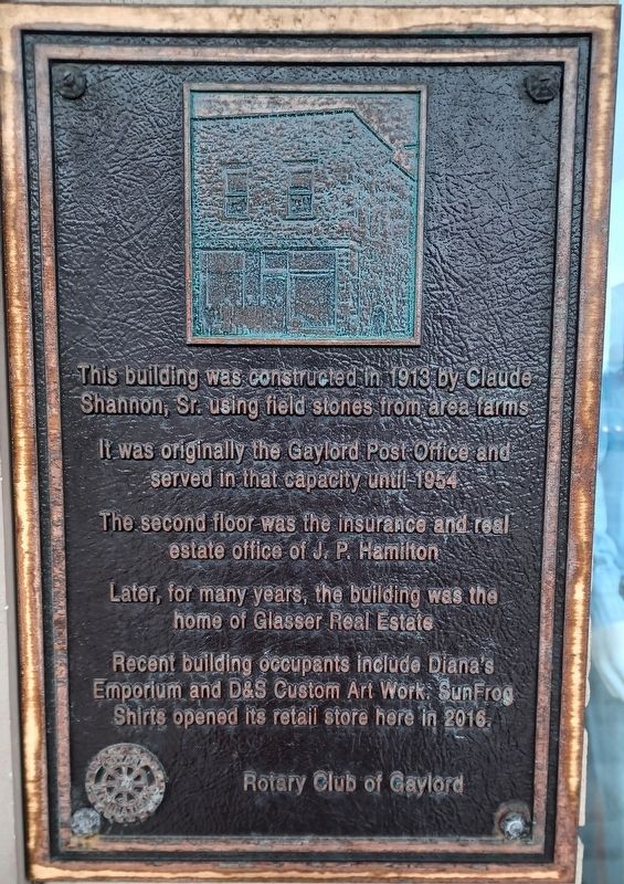 Claude Shannon, Sr. Building Marker. Click for full size. Claude Shannon, Sr. Building Marker image. Click for full size.