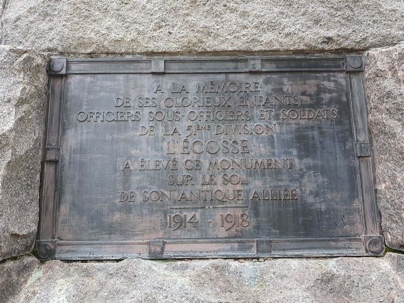 51st Highland Division Memorial. Click for full size. 51st Highland Division Memorial image. Click for full size.