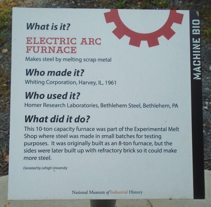 Electric Arc Furnace Marker image. Click for full size.