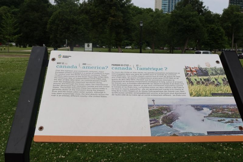Why is this Canada and that's America? Marker. Click for full size. Why is this Canada and that's America? Marker image. Click for full size.