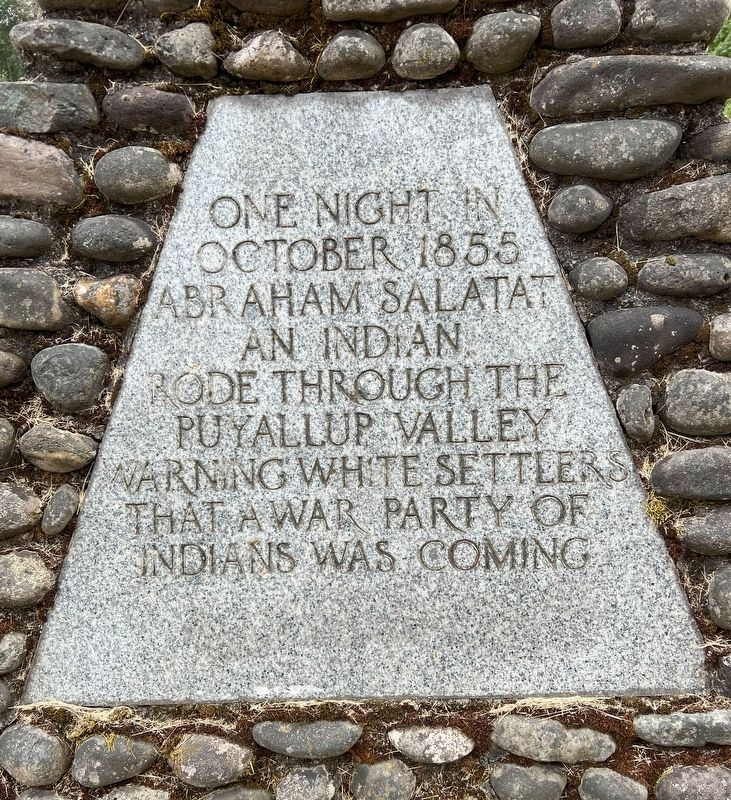 Puyallup River Crossing Marker - North Side Plaque. Click for full size. Puyallup River Crossing Marker - North Side Plaque image. Click for full size.