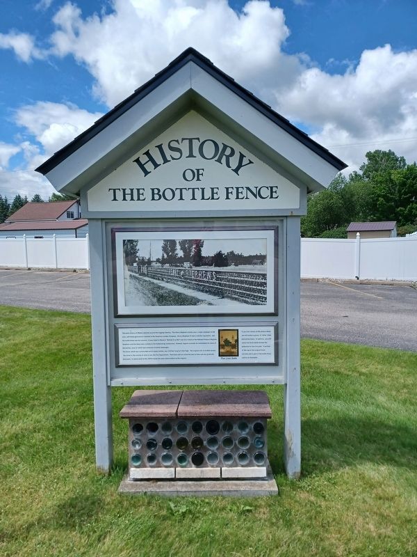 History of the Bottle Fence Marker image. Click for full size.
